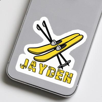 Ski Sticker Jayden Laptop Image