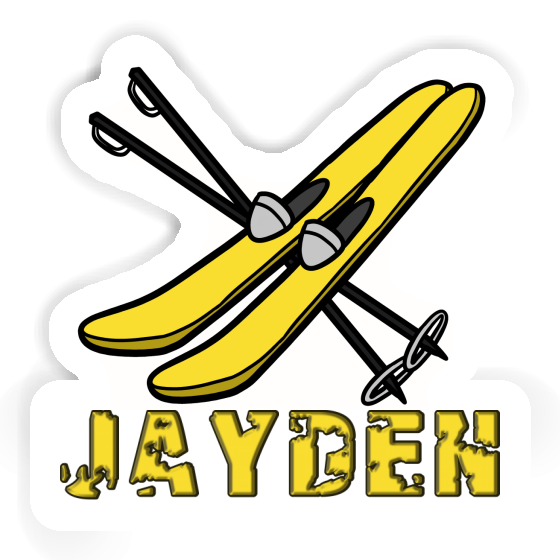 Ski Sticker Jayden Notebook Image