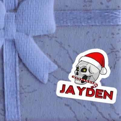 Sticker Jayden Weihnachtstotenkopf Gift package Image