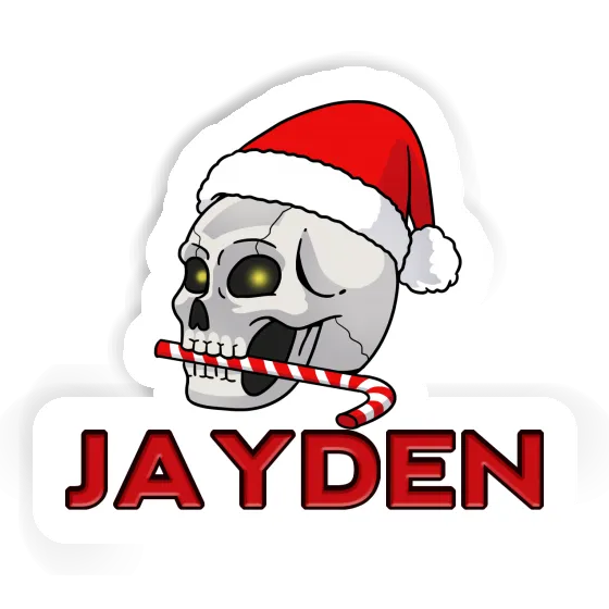 Sticker Jayden Weihnachtstotenkopf Image