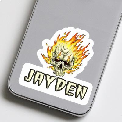 Sticker Jayden Skull Image