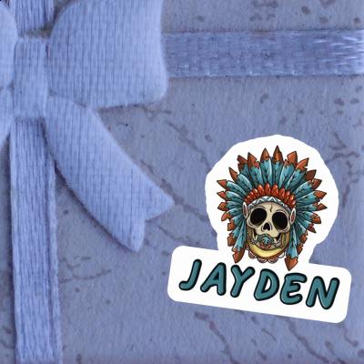 Sticker Jayden Baby Totenkopf Notebook Image