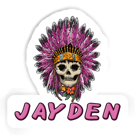 Womens Skull Sticker Jayden Image