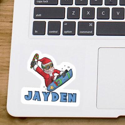 Snowboarder Sticker Jayden Gift package Image