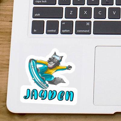 Autocollant Jayden Snowboardeur Notebook Image