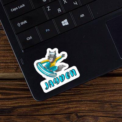 Snowboarder Sticker Jayden Gift package Image