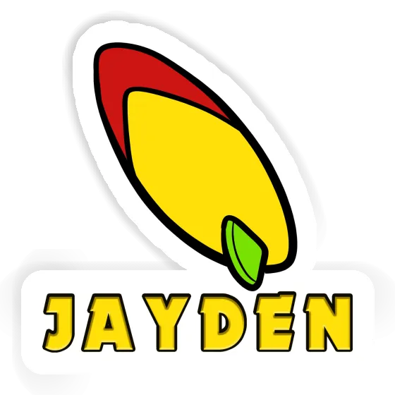 Sticker Surfboard Jayden Laptop Image