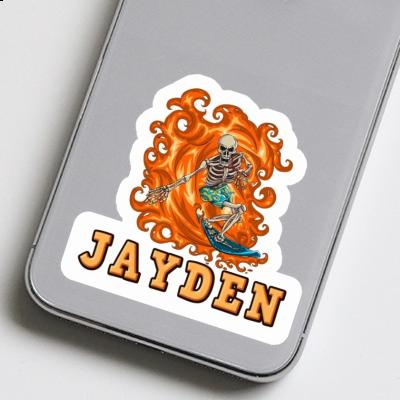 Surfeur Autocollant Jayden Laptop Image