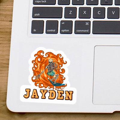 Surfer Sticker Jayden Notebook Image