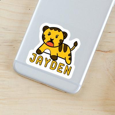 Aufkleber Jayden Baby-Tiger Notebook Image