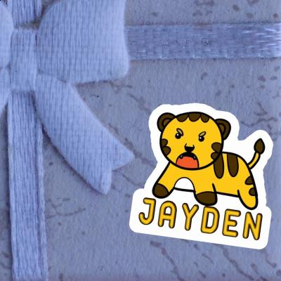 Aufkleber Jayden Baby-Tiger Gift package Image