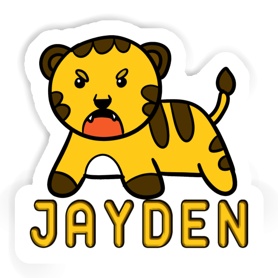 Sticker Tiger Jayden Notebook Image