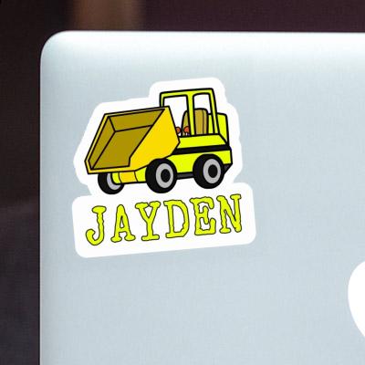 Front Tipper Sticker Jayden Notebook Image