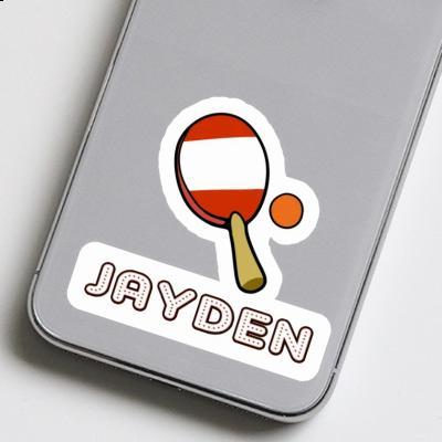 Sticker Jayden Table Tennis Racket Laptop Image