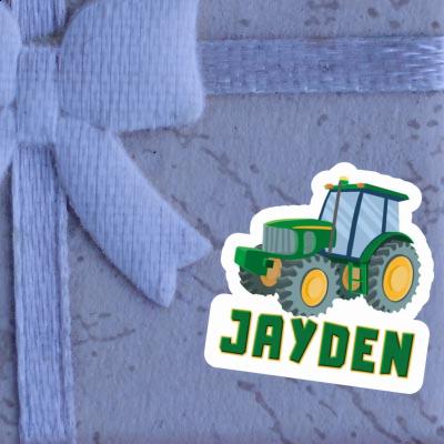 Tractor Sticker Jayden Notebook Image