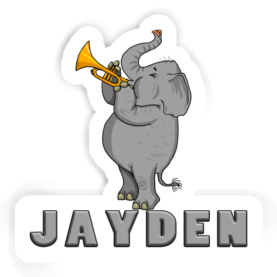 Sticker Elephant Jayden Notebook Image