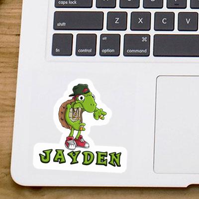 Sticker Jayden Hip Hop Turtle Notebook Image