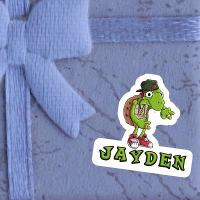 Sticker Jayden Hip Hop Turtle Notebook Image