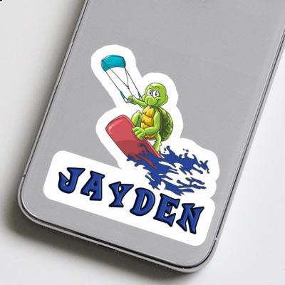 Kitesurfer Sticker Jayden Notebook Image