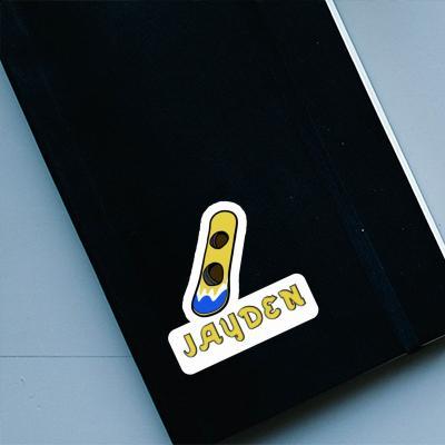 Sticker Wakeboard Jayden Notebook Image