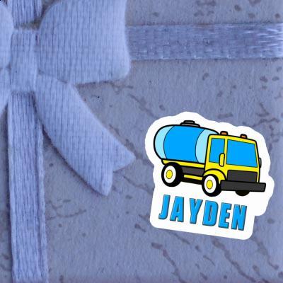 Jayden Sticker Water Truck Notebook Image