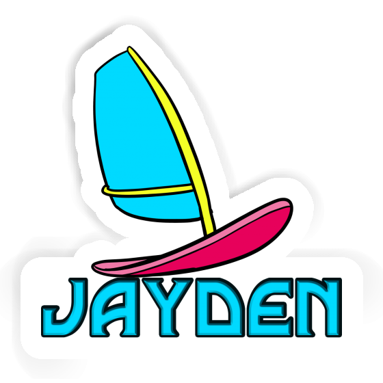 Jayden Autocollant Planche de windsurf Laptop Image