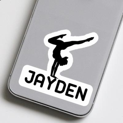 Sticker Jayden Yoga Woman Laptop Image