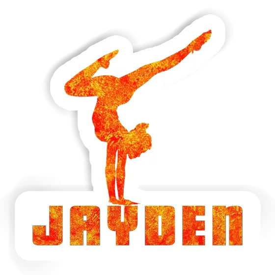 Yoga Woman Sticker Jayden Image