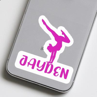 Sticker Jayden Yoga Woman Notebook Image