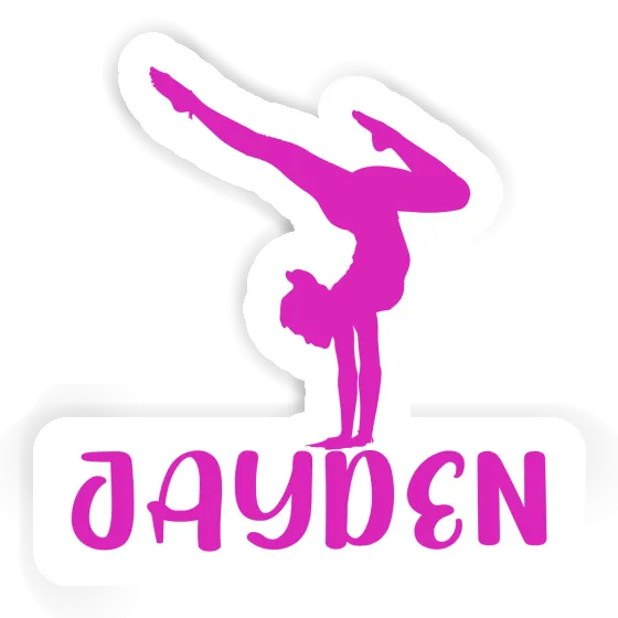 Sticker Jayden Yoga Woman Gift package Image