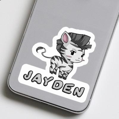 Jayden Sticker Zebra Notebook Image