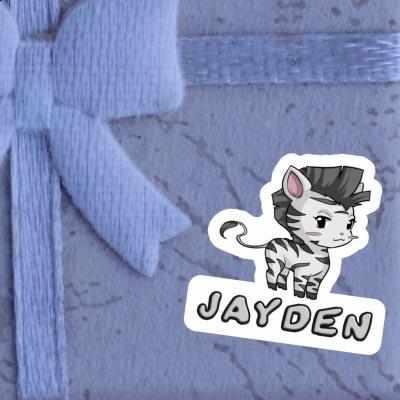 Zebra Sticker Jayden Notebook Image