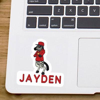 Autocollant Jayden Zebra Laptop Image