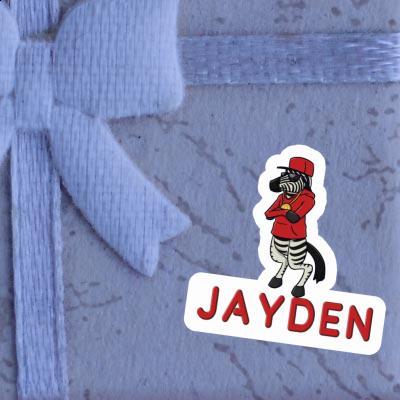 Sticker Jayden Zebra Notebook Image