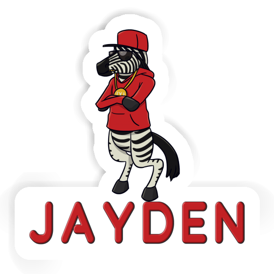 Sticker Jayden Zebra Gift package Image