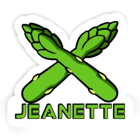 Jeanette Sticker Asparagus Image