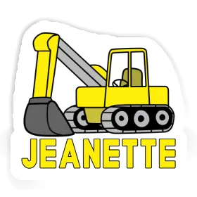 Excavator Sticker Jeanette Image