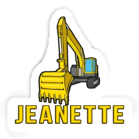 Sticker Jeanette Excavator Image