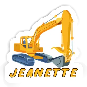 Excavator Sticker Jeanette Image