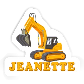 Sticker Jeanette Excavator Image