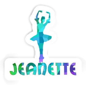 Sticker Ballerina Jeanette Image