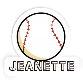 Sticker Baseball Jeanette Image