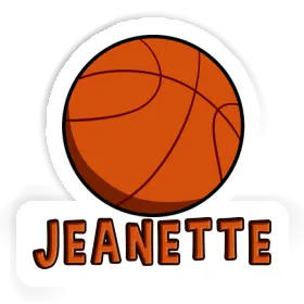 Sticker Basketball Ball Jeanette Image