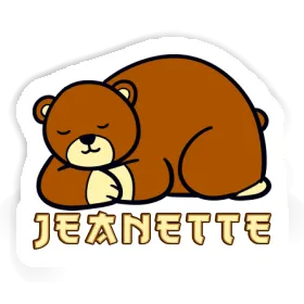 Jeanette Sticker Bear Image