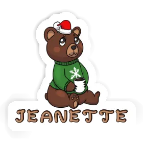 Sticker Christmas Bear Jeanette Image