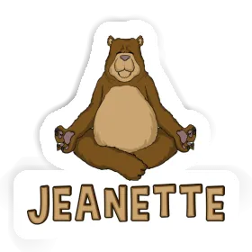 Yogi Sticker Jeanette Image