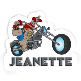 Sticker Biker Jeanette Image