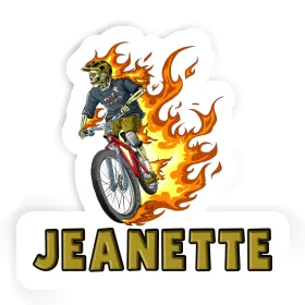 Sticker Jeanette Biker Image