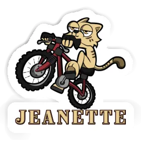 Sticker Jeanette Bike Cat Image