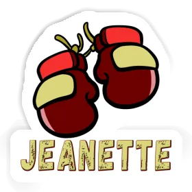 Boxing Glove Sticker Jeanette Image